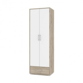 ОЛИВИЯ О22 Шкаф 2-х дверный (дуб серый/белый) в Камышлове - kamyshlov.ok-mebel.com | фото