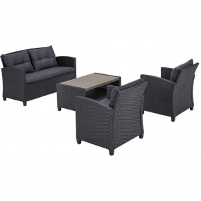Плетеный комплект мебелис диваном AFM-804G Dark Grey в Камышлове - kamyshlov.ok-mebel.com | фото 3