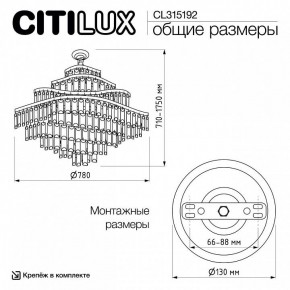 Подвесная люстра Citilux Naiad CL315192 в Камышлове - kamyshlov.ok-mebel.com | фото 6