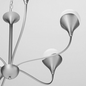 Подвесная люстра Eurosvet Calyx 60169/6 никель в Камышлове - kamyshlov.ok-mebel.com | фото 5