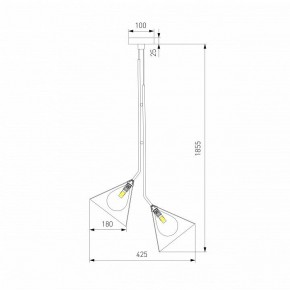 Подвесная люстра Eurosvet Enigma 70161/3 черный в Камышлове - kamyshlov.ok-mebel.com | фото 4