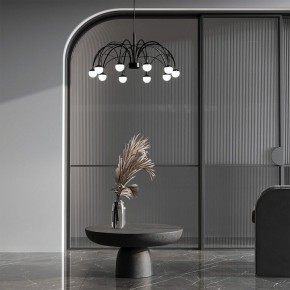 Подвесная люстра Eurosvet Ragno 90034/10 LED черный в Камышлове - kamyshlov.ok-mebel.com | фото 4