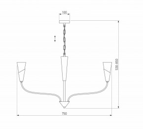 Подвесная люстра Eurosvet Rhyton 60167/6 латунь в Камышлове - kamyshlov.ok-mebel.com | фото 5