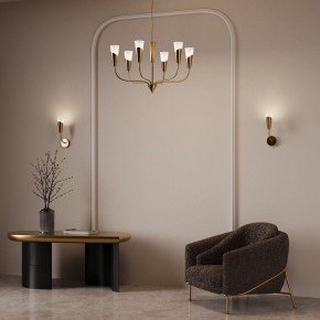 Подвесная люстра Eurosvet Rhyton 60167/6 латунь в Камышлове - kamyshlov.ok-mebel.com | фото 6