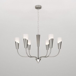 Подвесная люстра Eurosvet Rhyton 60167/6 никель в Камышлове - kamyshlov.ok-mebel.com | фото
