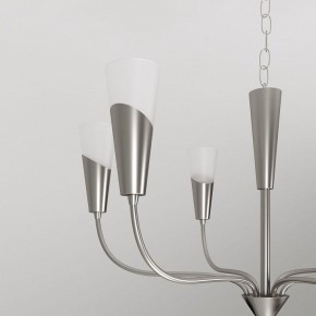 Подвесная люстра Eurosvet Rhyton 60167/6 никель в Камышлове - kamyshlov.ok-mebel.com | фото 8