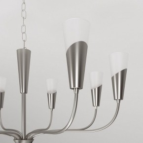 Подвесная люстра Eurosvet Rhyton 60167/8 никель в Камышлове - kamyshlov.ok-mebel.com | фото 8