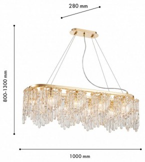 Подвесная люстра Favourite Diadem 4724-10P в Камышлове - kamyshlov.ok-mebel.com | фото 3