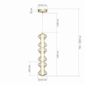Подвесная люстра ST-Luce SPINE SL6136.213.01 в Камышлове - kamyshlov.ok-mebel.com | фото 4