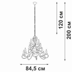 Подвесная люстра Vitaluce V1859 V1859-1/16 в Камышлове - kamyshlov.ok-mebel.com | фото 4