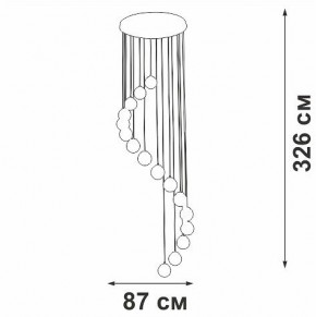 Подвесная люстра Vitaluce V2893 V2893-9/16S в Камышлове - kamyshlov.ok-mebel.com | фото 4