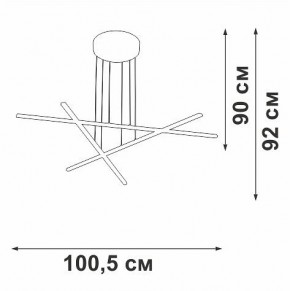 Подвесная люстра Vitaluce V3051 V3051-1/3S в Камышлове - kamyshlov.ok-mebel.com | фото 4