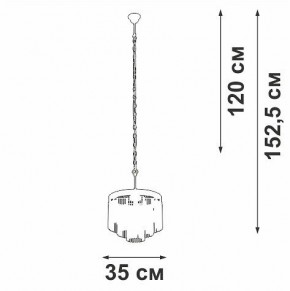 Подвесная люстра Vitaluce V53570 V53570-8/7 в Камышлове - kamyshlov.ok-mebel.com | фото 4