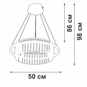 Подвесная люстра Vitaluce V54010 V54010-0/1S в Камышлове - kamyshlov.ok-mebel.com | фото 6