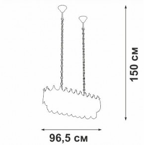 Подвесная люстра Vitaluce V58120 V58120-8/11 в Камышлове - kamyshlov.ok-mebel.com | фото 3
