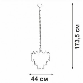 Подвесная люстра Vitaluce V5813 V5813-8/5 в Камышлове - kamyshlov.ok-mebel.com | фото 3