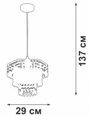 Подвесная люстра Vitaluce V5883 V5883-1/1S в Камышлове - kamyshlov.ok-mebel.com | фото 6