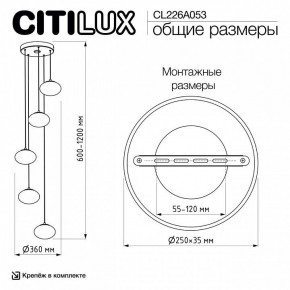 Подвесной светильник Citilux Atman Smart CL226A053 в Камышлове - kamyshlov.ok-mebel.com | фото 9