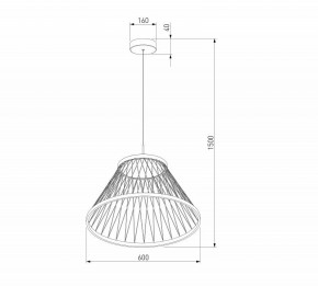 Подвесной светильник Eurosvet Cesta 40017/1 LED коричневый в Камышлове - kamyshlov.ok-mebel.com | фото 5