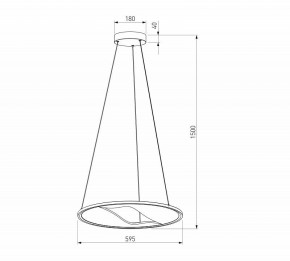 Подвесной светильник Eurosvet Occhio 40027/1 LED серый в Камышлове - kamyshlov.ok-mebel.com | фото 5