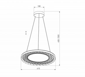 Подвесной светильник Eurosvet Parafe 40024/1 LED серый в Камышлове - kamyshlov.ok-mebel.com | фото 5