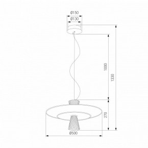 Подвесной светильник Eurosvet Titania 40029/1 LED белый в Камышлове - kamyshlov.ok-mebel.com | фото 4
