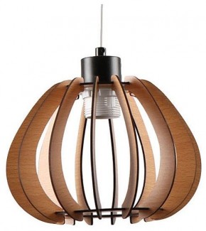 Подвесной светильник Imex MD.9012 MD.9012-1-P-BK+WOOD в Камышлове - kamyshlov.ok-mebel.com | фото