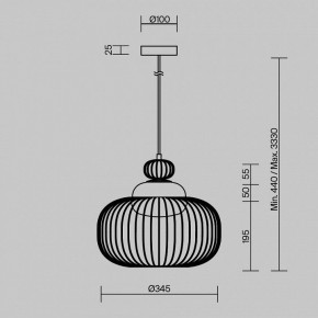 Подвесной светильник Maytoni Levitation MOD376PL-01G в Камышлове - kamyshlov.ok-mebel.com | фото 5