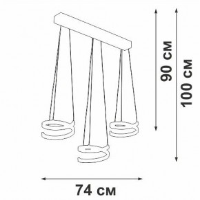 Подвесной светильник Vitaluce V3047 V3047-1/3S в Камышлове - kamyshlov.ok-mebel.com | фото 4