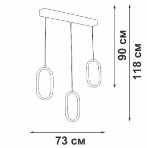 Подвесной светильник Vitaluce V3049 V3049-0/3S в Камышлове - kamyshlov.ok-mebel.com | фото 4