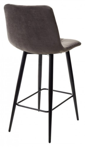 Полубарный стул CHILLI-QB графит #14, велюр / черный каркас (H=66cm) М-City в Камышлове - kamyshlov.ok-mebel.com | фото 4