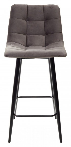 Полубарный стул CHILLI-QB графит #14, велюр / черный каркас (H=66cm) М-City в Камышлове - kamyshlov.ok-mebel.com | фото 5