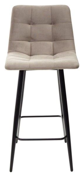 Полубарный стул CHILLI-QB латте #25, велюр / черный каркас (H=66cm) М-City в Камышлове - kamyshlov.ok-mebel.com | фото