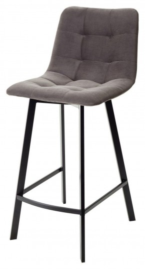 Полубарный стул CHILLI-QB SQUARE графит #14, велюр / черный каркас (H=66cm) М-City в Камышлове - kamyshlov.ok-mebel.com | фото