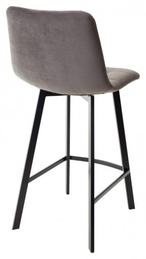 Полубарный стул CHILLI-QB SQUARE графит #14, велюр / черный каркас (H=66cm) М-City в Камышлове - kamyshlov.ok-mebel.com | фото 3