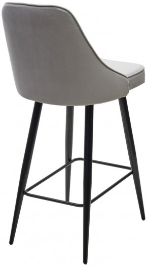Полубарный стул NEPAL-PB СВЕТЛО- СЕРЫЙ BM-4, велюр/ черный каркас (H=68cm) М-City в Камышлове - kamyshlov.ok-mebel.com | фото 4