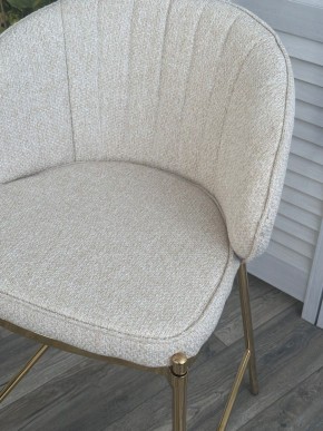 Полубарный стул WENDY TRF-11 светло-бежевый, ткань / золотой каркас (H=65) М-City в Камышлове - kamyshlov.ok-mebel.com | фото