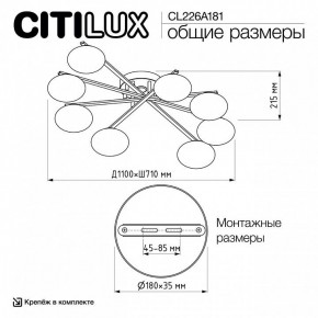 Потолочная люстра Citilux Atman Smart CL226A181 в Камышлове - kamyshlov.ok-mebel.com | фото 10