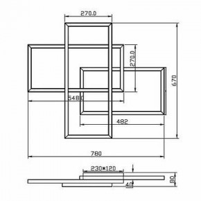 Потолочная люстра Maytoni Line MOD016CL-L80BK в Камышлове - kamyshlov.ok-mebel.com | фото 2