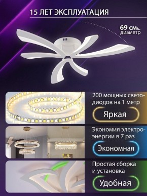 Потолочная люстра Natali Kovaltseva VIO LED LAMPS 81453 в Камышлове - kamyshlov.ok-mebel.com | фото 5