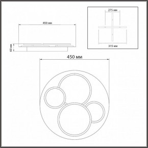 Потолочная люстра Sonex Pine 7734/60L в Камышлове - kamyshlov.ok-mebel.com | фото 9