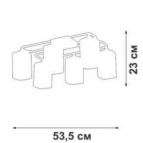 Потолочная люстра Vitaluce V3092 V3092-1/6PL в Камышлове - kamyshlov.ok-mebel.com | фото 4