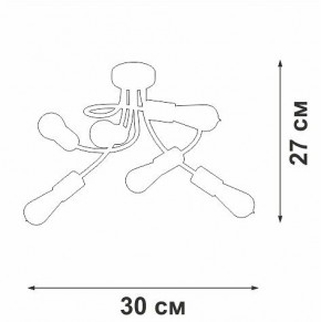 Потолочная люстра Vitaluce V3928 V3928-1/6PL в Камышлове - kamyshlov.ok-mebel.com | фото 4