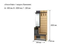 ОЛЬГА-ЛОФТ 1 Прихожая в Камышлове - kamyshlov.ok-mebel.com | фото 4