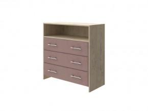 PROxSON Комод Varna (ЛДСП Бунратти+ткань Бунратти/Ultra Горячий шоколад) 90x40 в Камышлове - kamyshlov.ok-mebel.com | фото