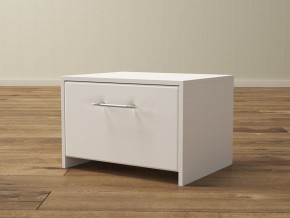PROxSON Тумба Varna (ЛДСП Белая+экокожа Белый/Белый) 51x40 в Камышлове - kamyshlov.ok-mebel.com | фото