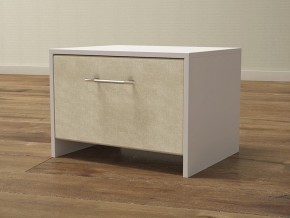 PROxSON Тумба Varna (ЛДСП Белая+ткань Белый/Savana Milk (молочный)) 51x40 в Камышлове - kamyshlov.ok-mebel.com | фото