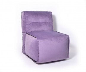 Прямое модульное бескаркасное кресло Комфорт (Фиолет велюр) в Камышлове - kamyshlov.ok-mebel.com | фото
