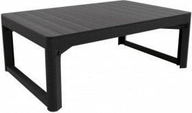 Раскладной стол Лион с регулируемой высотой столешницы (Lyon rattan table) графит (h400/650) в Камышлове - kamyshlov.ok-mebel.com | фото 2