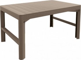 Раскладной стол Лион с регулируемой высотой столешницы (Lyon rattan table) капучино (h400/650) в Камышлове - kamyshlov.ok-mebel.com | фото 2